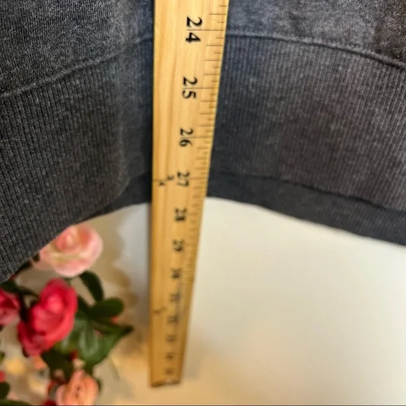 H&M Gray ‘Don’t get it twisted’ Shawl Neck Hoodie Mens Medium Sweatshirt Casual - Picture 4 of 8